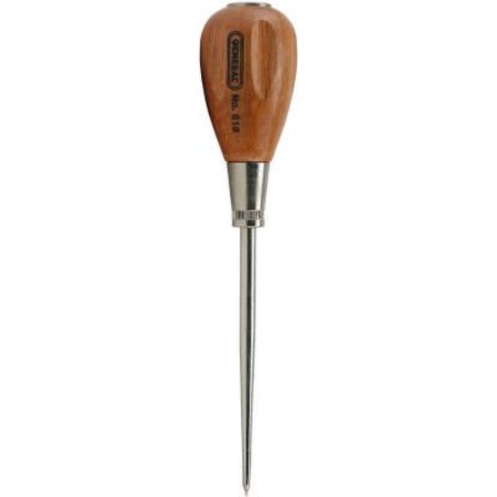 GENERAL TOOLS & INSTRUMENTS CO. General Tools Scratch Awl, Brown Fluted Hardwood Handle, Allow Steel Blade 818